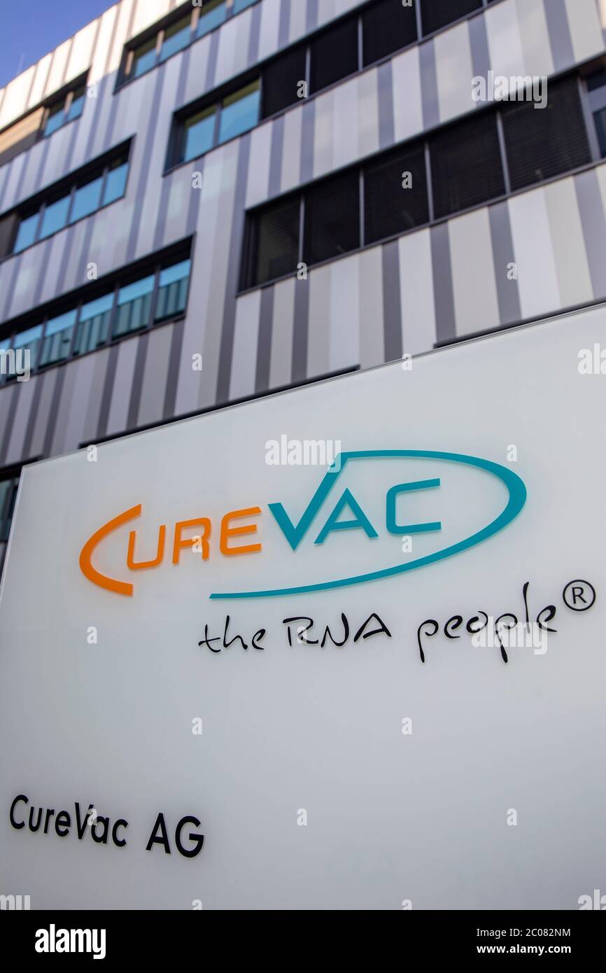 Hoffnung auf den Impfstoff gegen das Corona-Virus vom Tübinger Pharmaunternehmen CureVac AG. Tübingen, 19.04.2020 Stock Photo