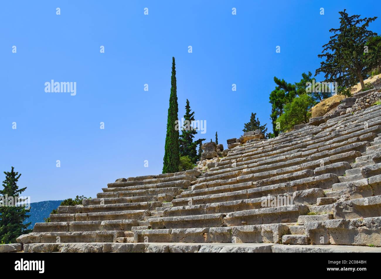 Delphi greece amphitheater archaeological greek hi-res stock ...