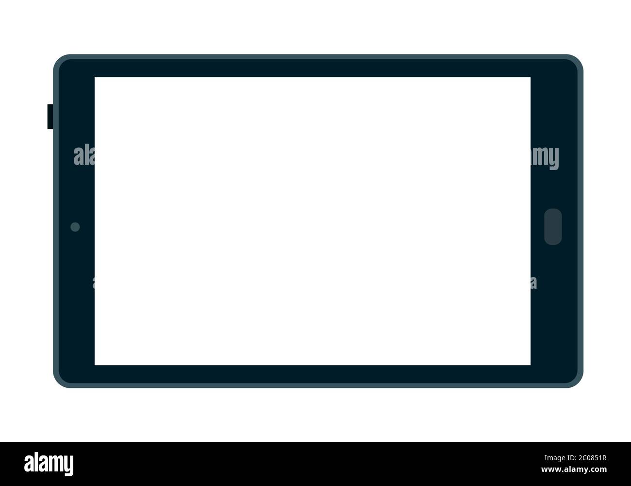 Tablet computer to order products online flat icon vector isolated Stock Vector