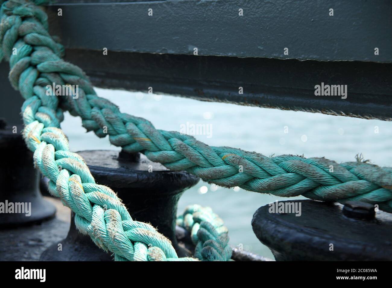 Rope High macro Details of a Sea Boat Photo Stock Photo - Alamy