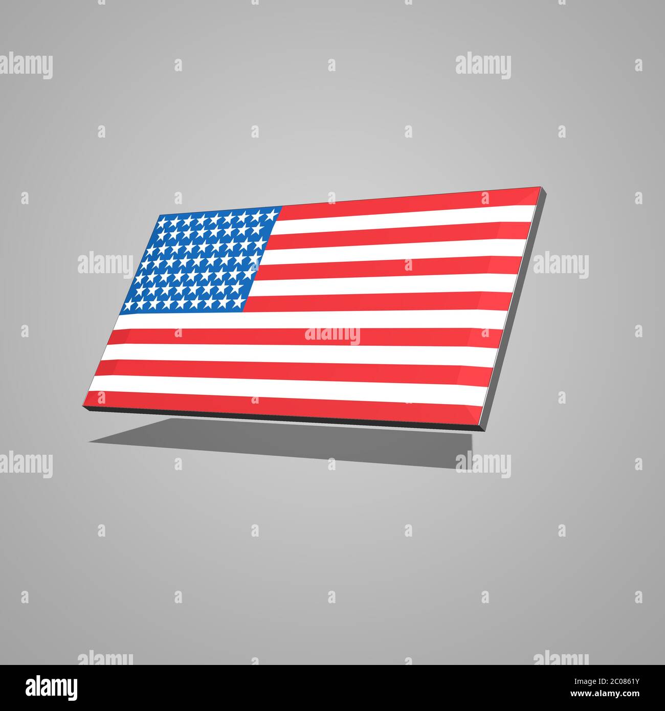 american flag in 3d Stock Photo - Alamy