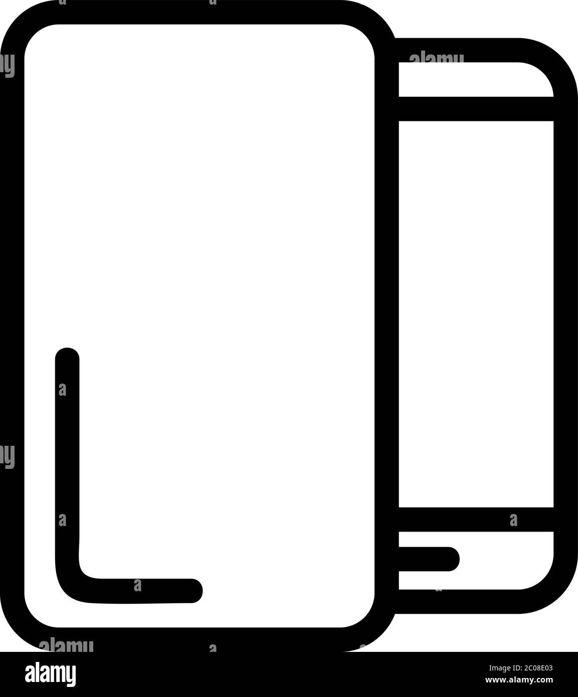 phone case icon vector outline illustration Stock Vector Image & Art