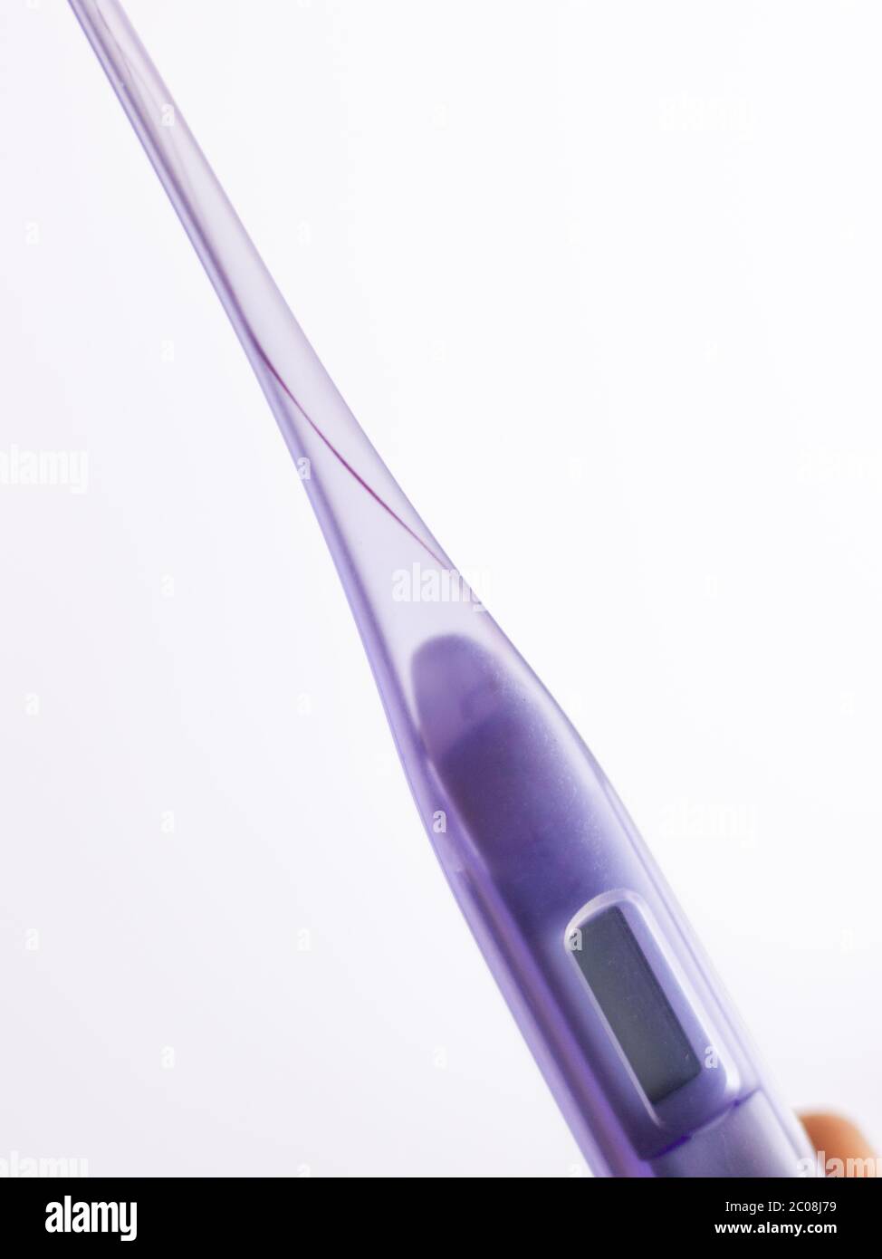 purple thermometer isolated stock image Stock Photo Alamy