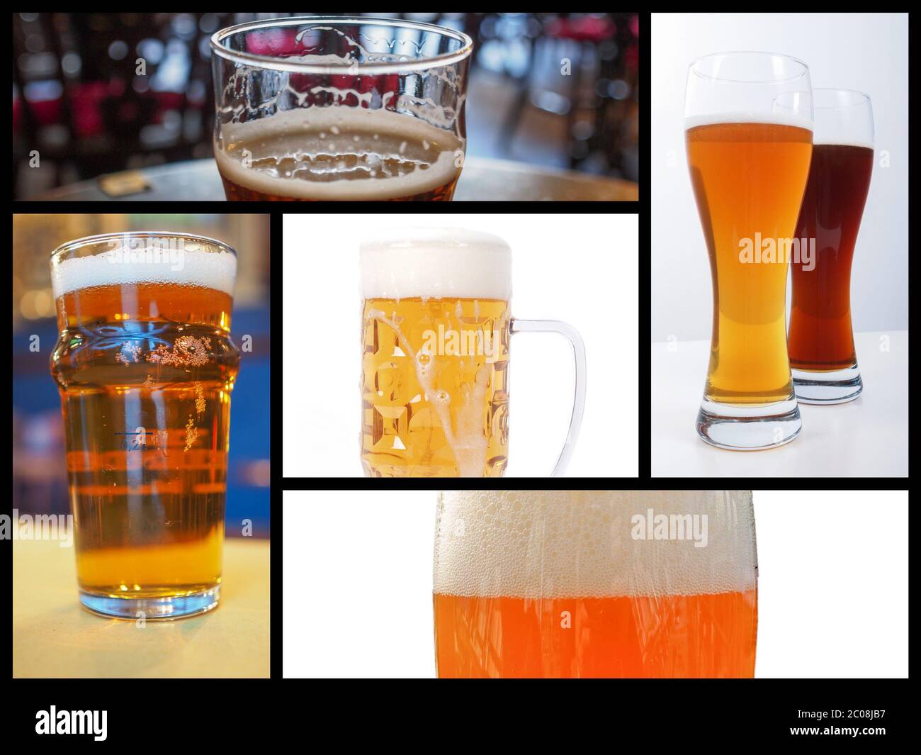 Beer collage Stock Photo