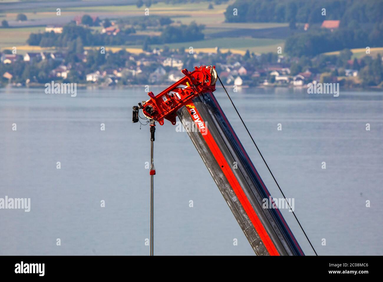 Abbau des Turmdrehkrans am Fährhafen Meersburg-Konstanz. Meersburg, 03.06.2020 Stock Photo