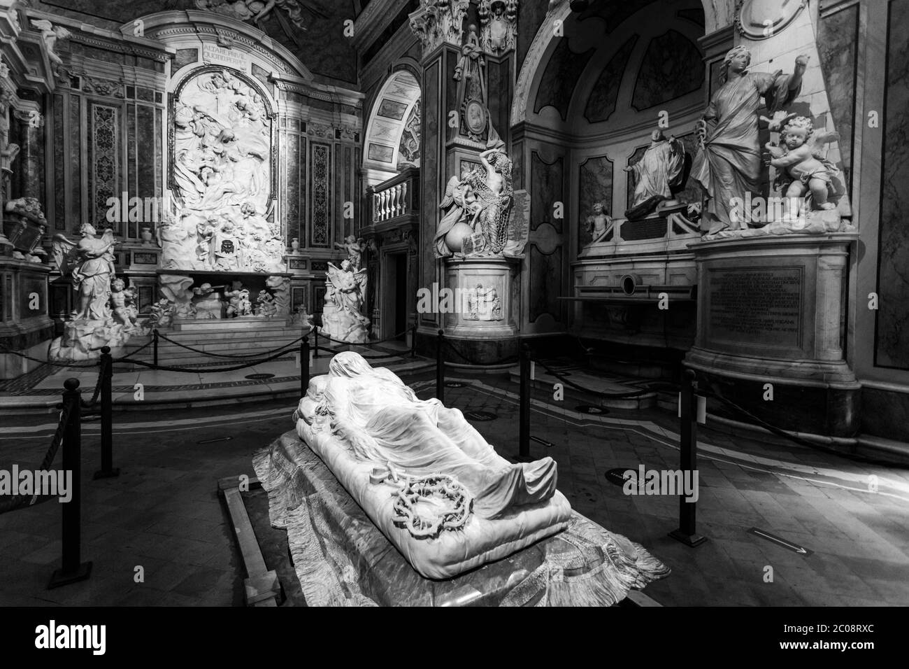 Napoli, CAMPANIA, ITALIA. 11th June, 2020. 06/11/2020 Naples, reopening of the Sansevero Chapel in the heart of Naples after closing to tourists for the Covid-19 pandemic Credit: Fabio Sasso/ZUMA Wire/Alamy Live News Stock Photo