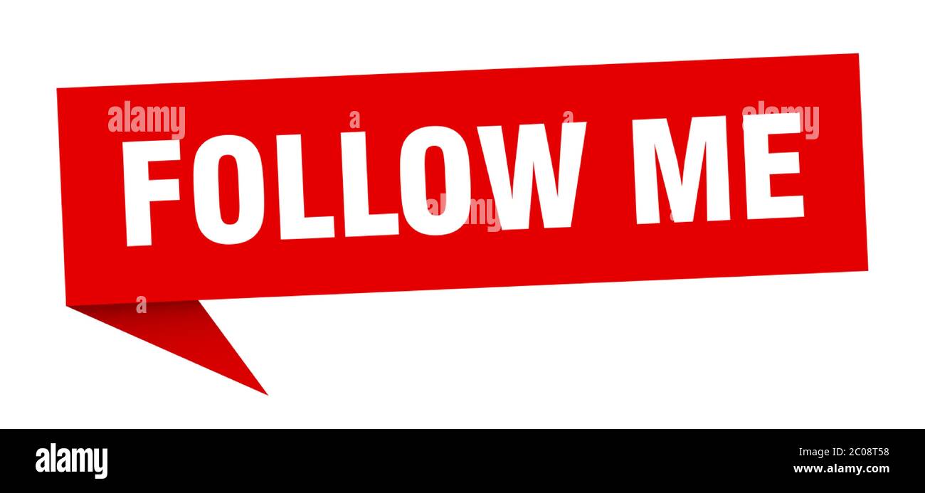 Follow me vector vectors hi-res stock photography and images - Alamy