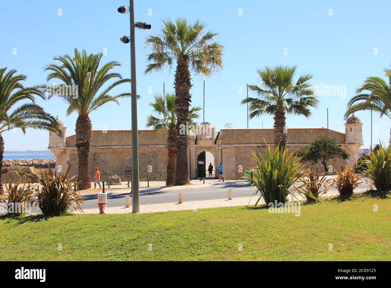 Lagos in the Algarve in Portugal Stock Photo