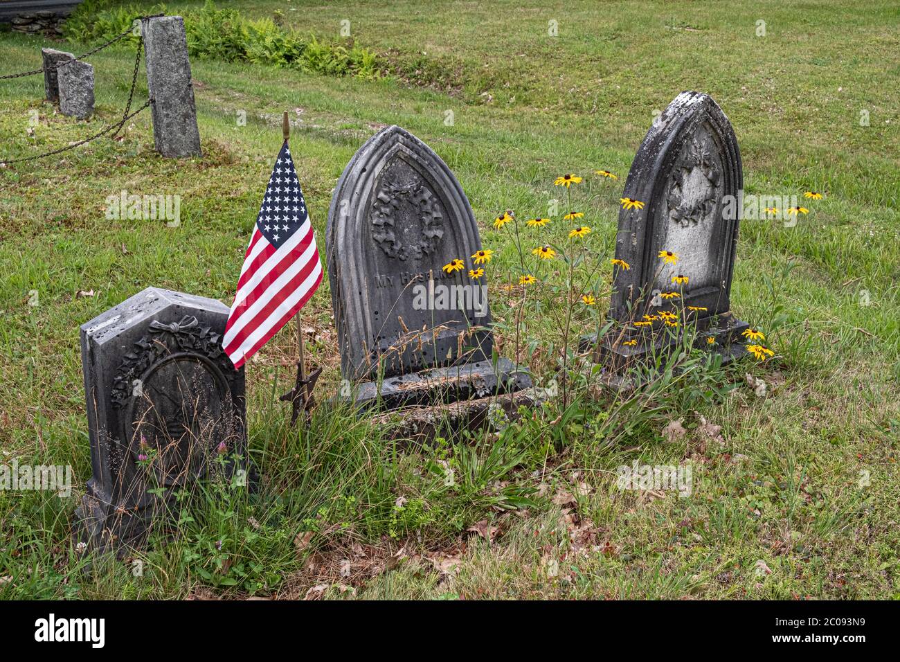 Warwick, Massachusetts cemetery Stock Photo