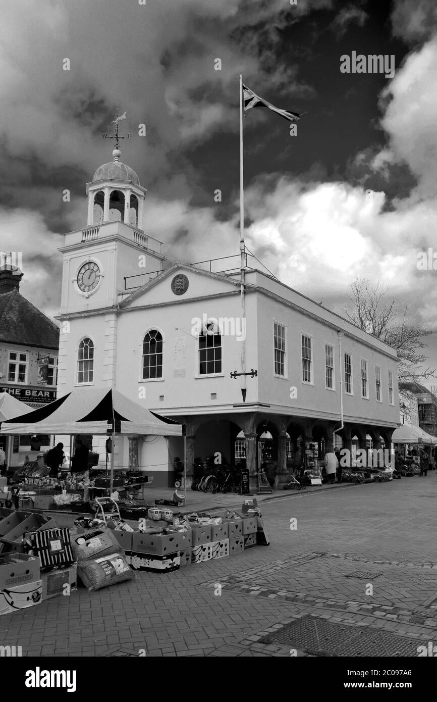 The Guildhall, Market Place, Faversham town, Kent County; England; UK Stock Photo