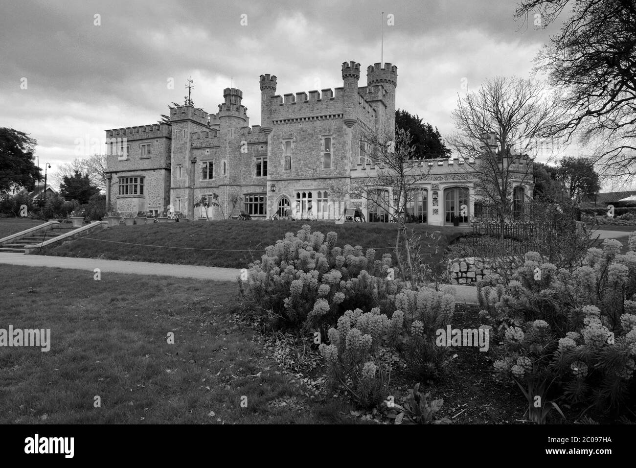 Whitstable Castle and Gardens, Whitstable town, Kent County; England; UK Stock Photo