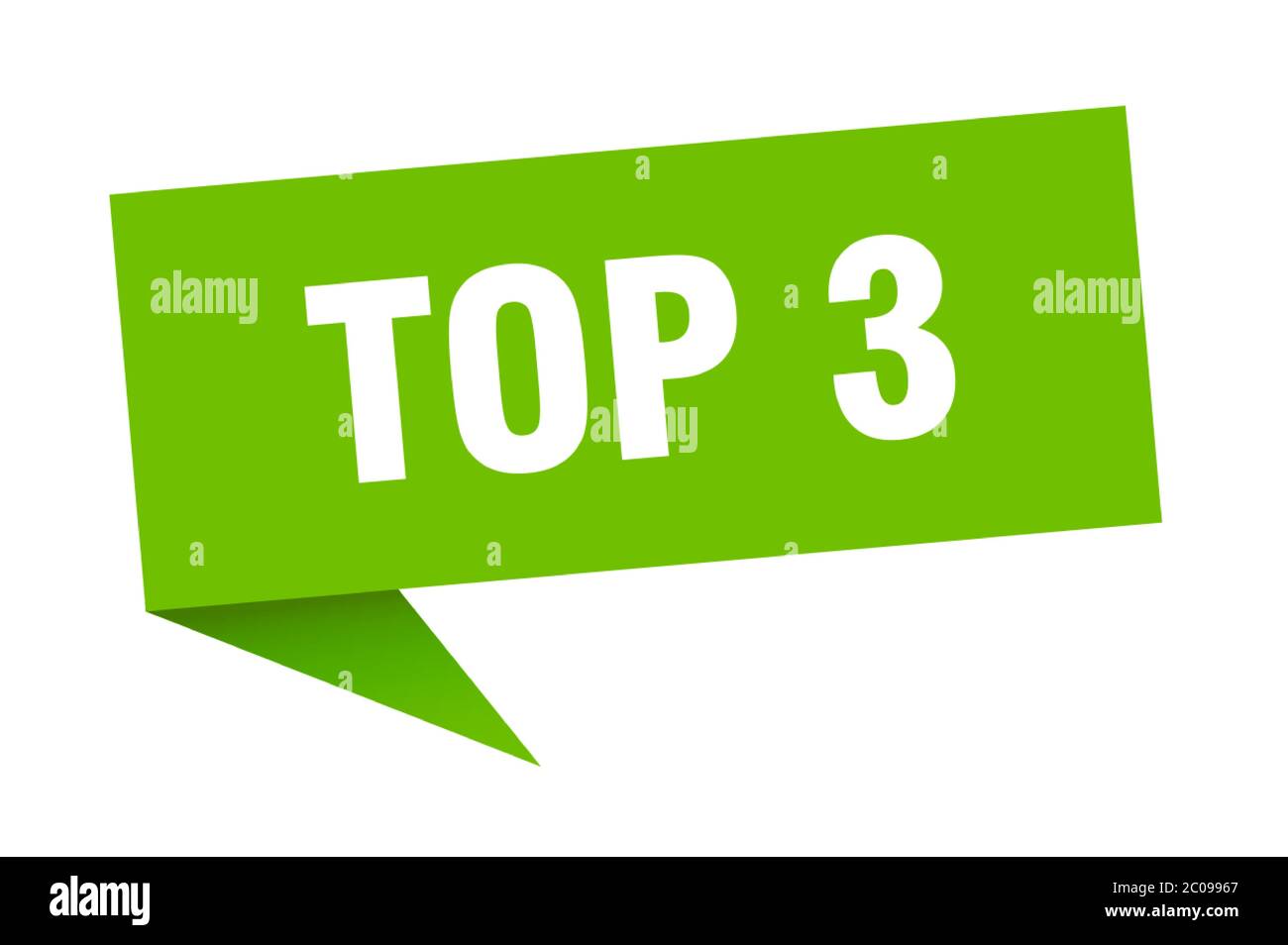 top 3 banner. top 3 speech bubble. top 3 sign Stock Vector Image & Art