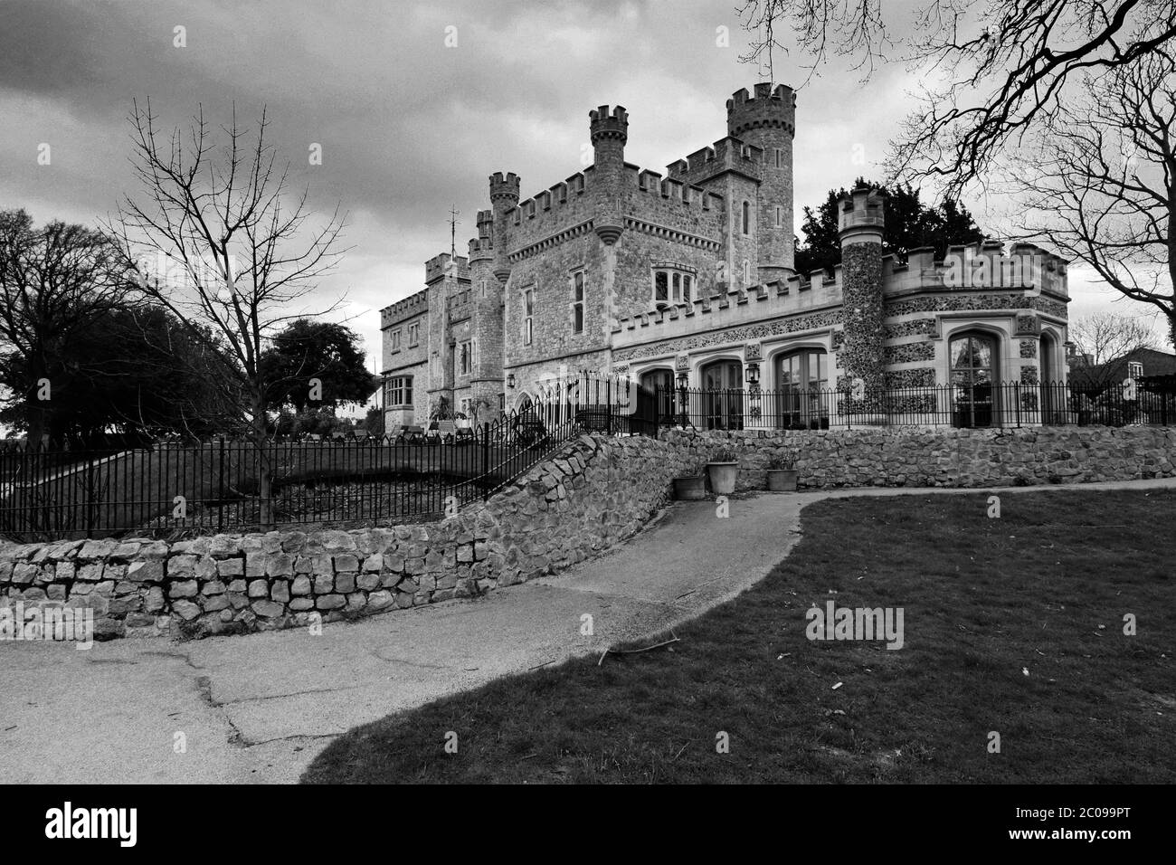 Whitstable Castle and Gardens, Whitstable town, Kent County; England; UK Stock Photo