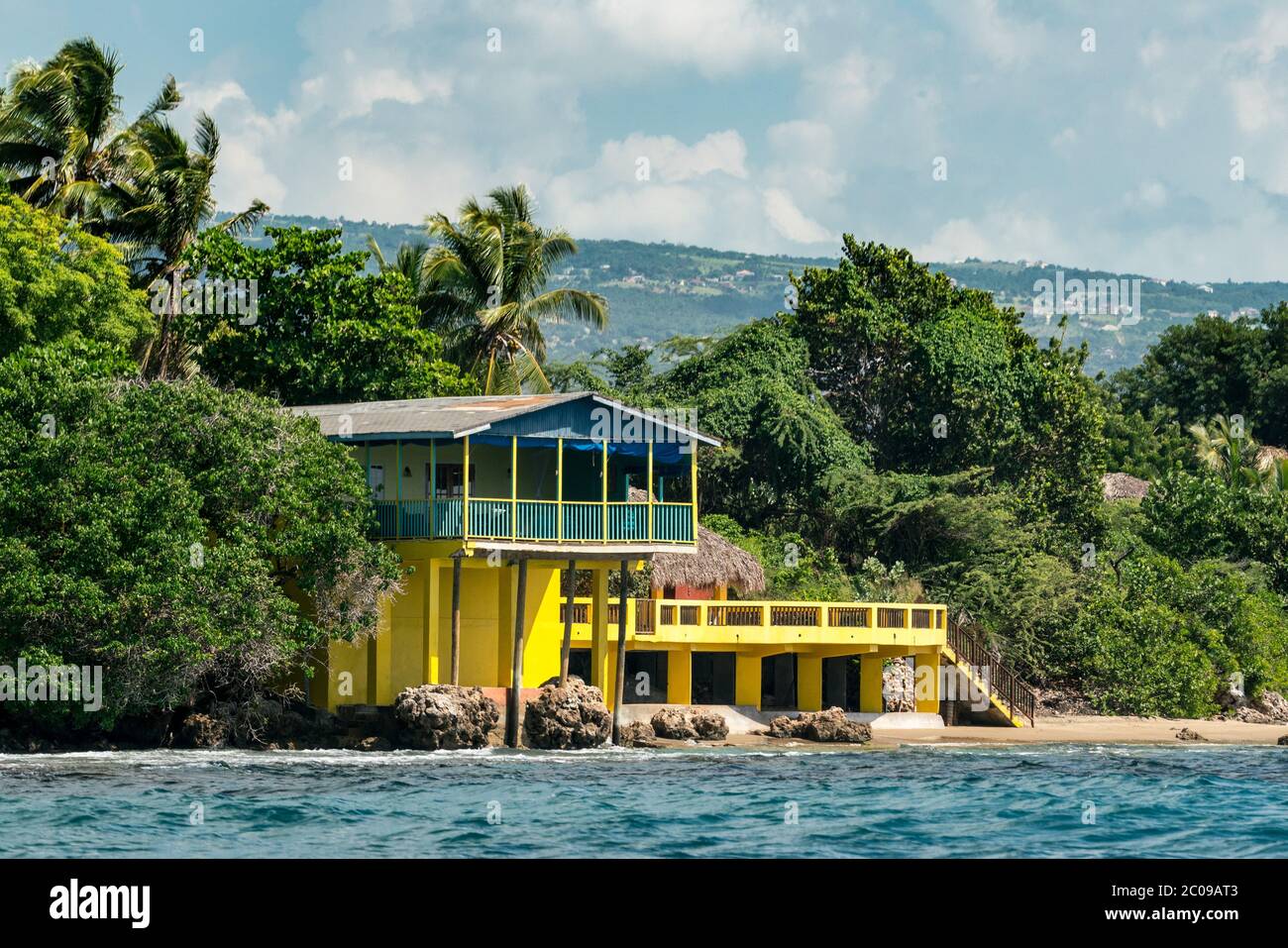 Jamaica Treasure Beach, colonial house Stock Photo Alamy