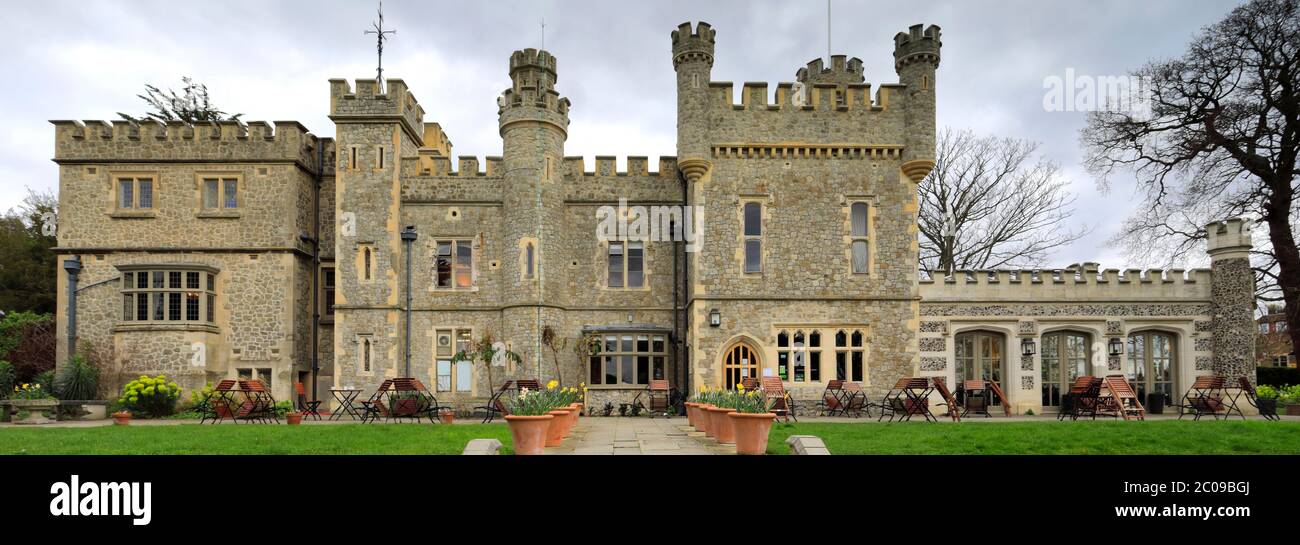 Whitstable Castle and Gardens, Whitstable town, Kent County; England; UK Stock Photo