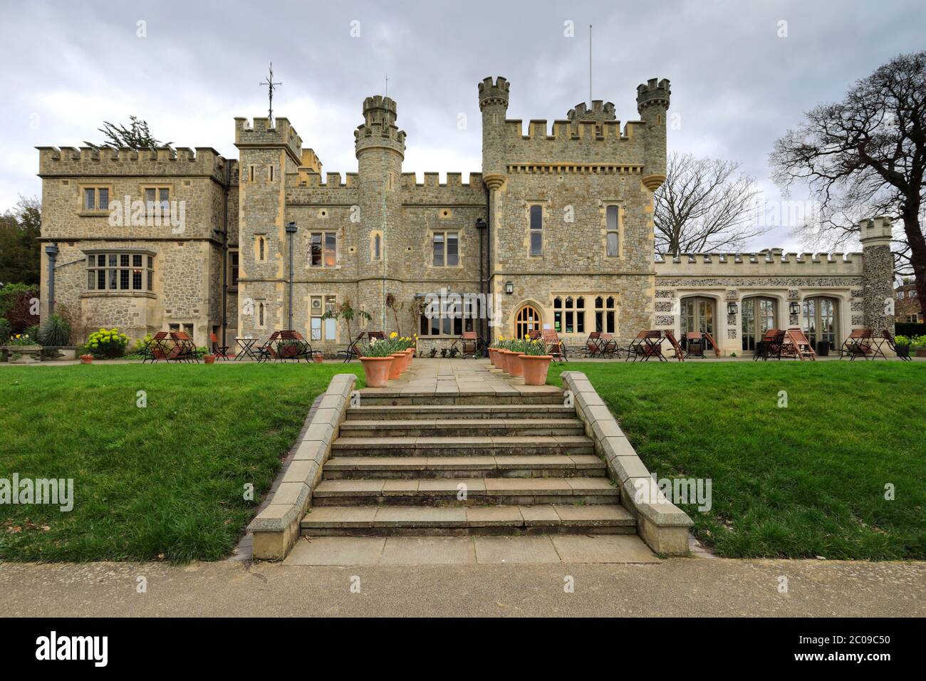 Whitstable Castle and Gardens, Whitstable town, Kent County; England; UK Stock Photo