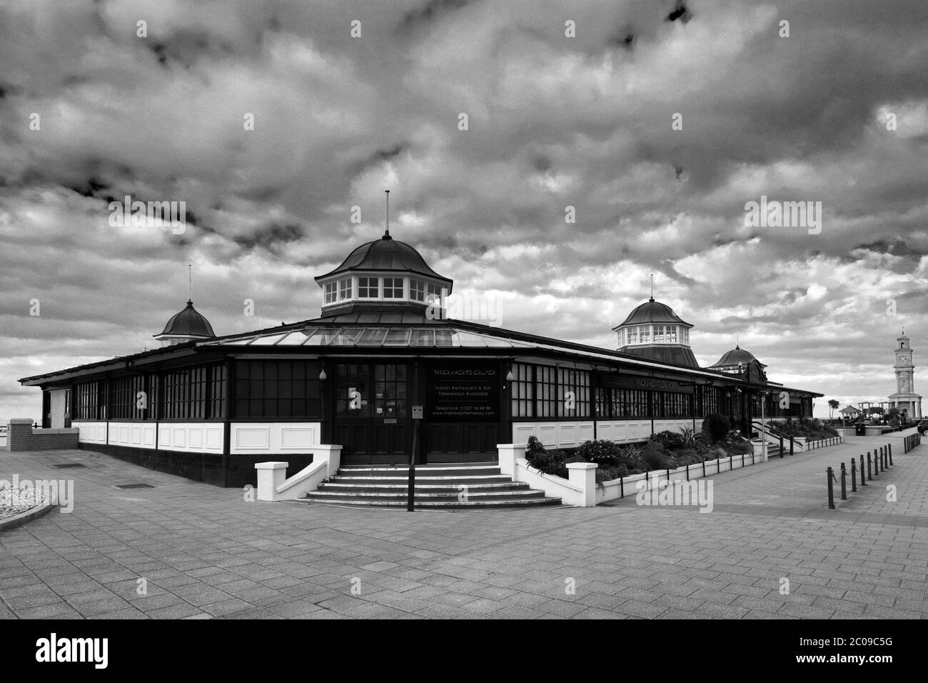 The Central Bandstand, Central Parade, Herne Bay town, Kent County; England; UK Stock Photo