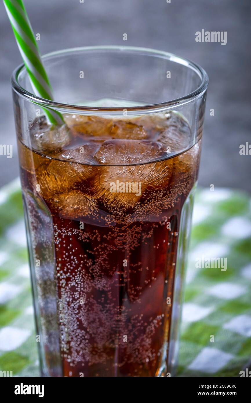 Sweet chilled drink - salvation from hot weather. Stock Photo