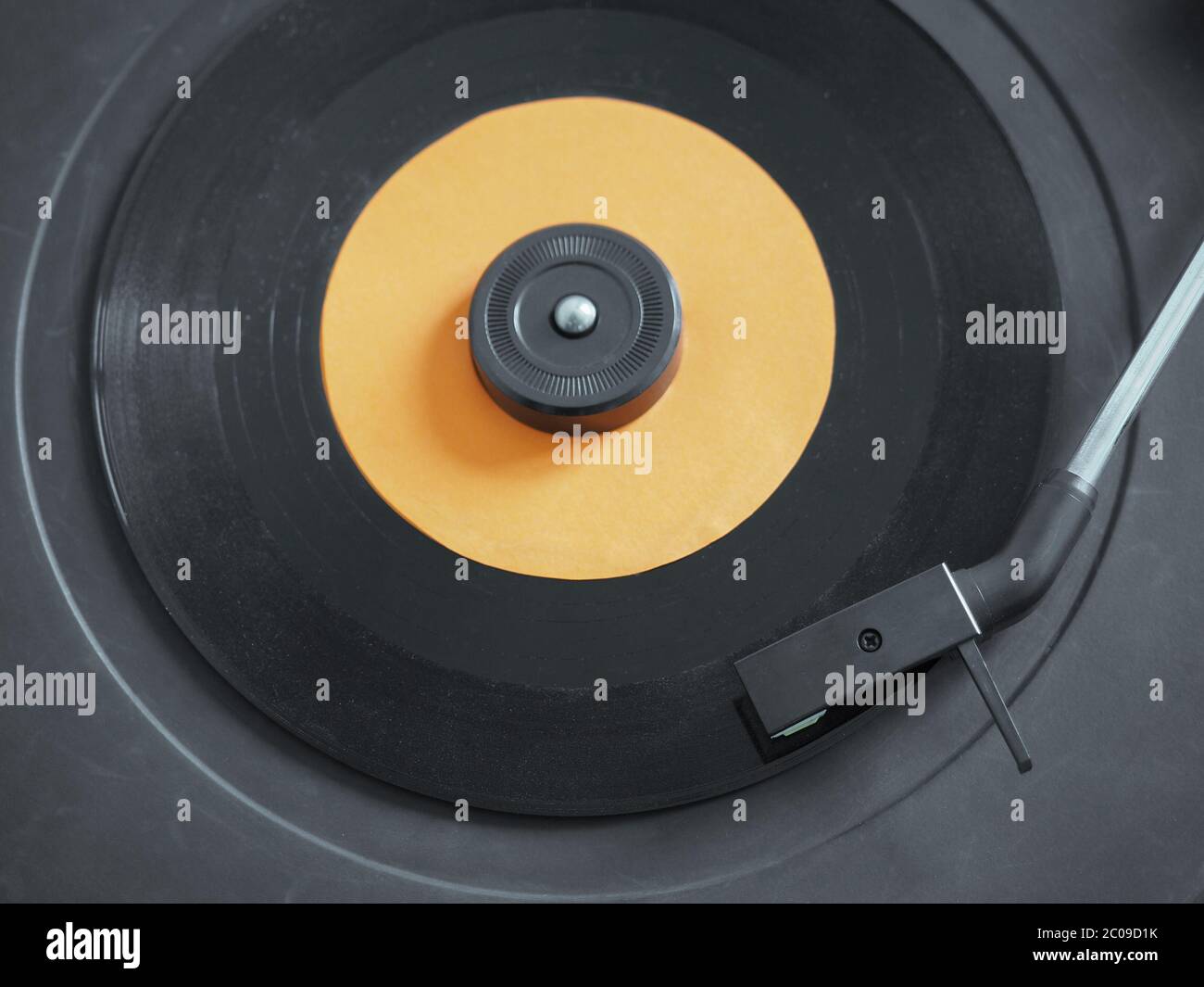 Vinyl record on turntable Stock Photo - Alamy