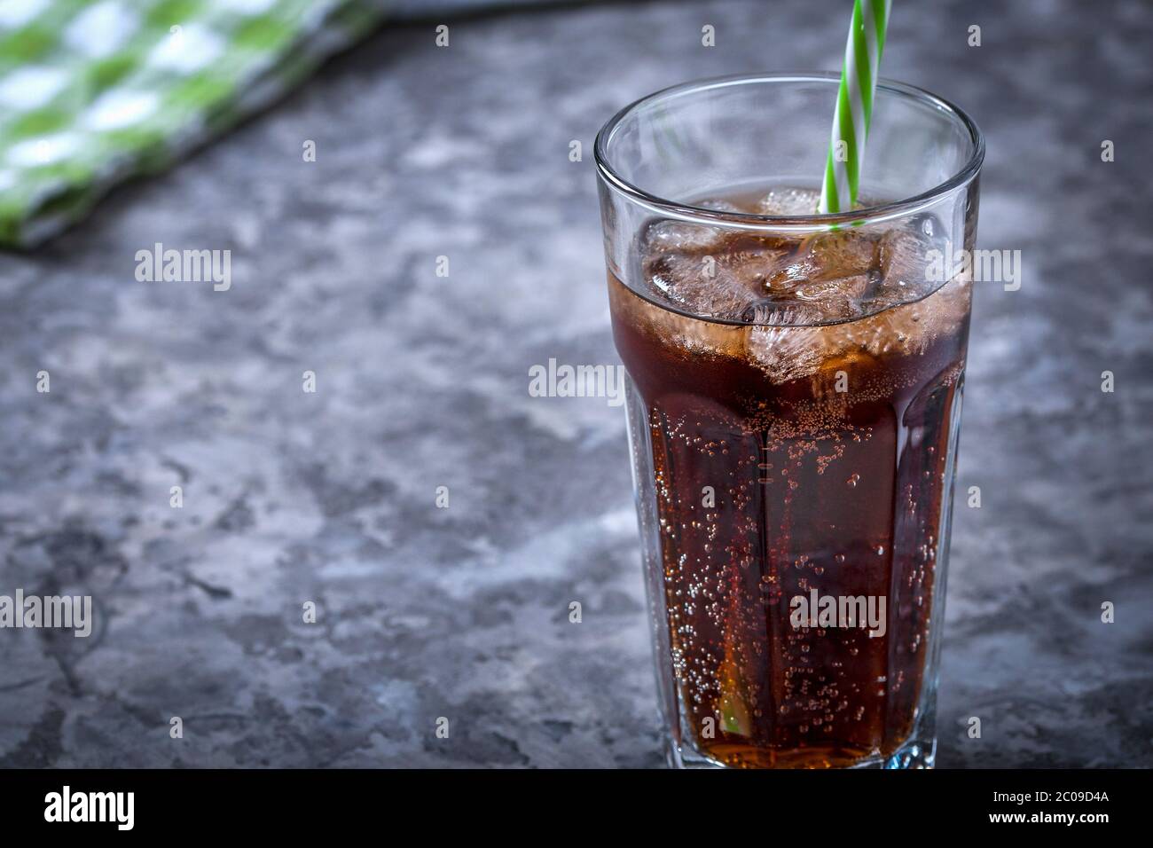 Sweet chilled drink - salvation from hot weather. Stock Photo