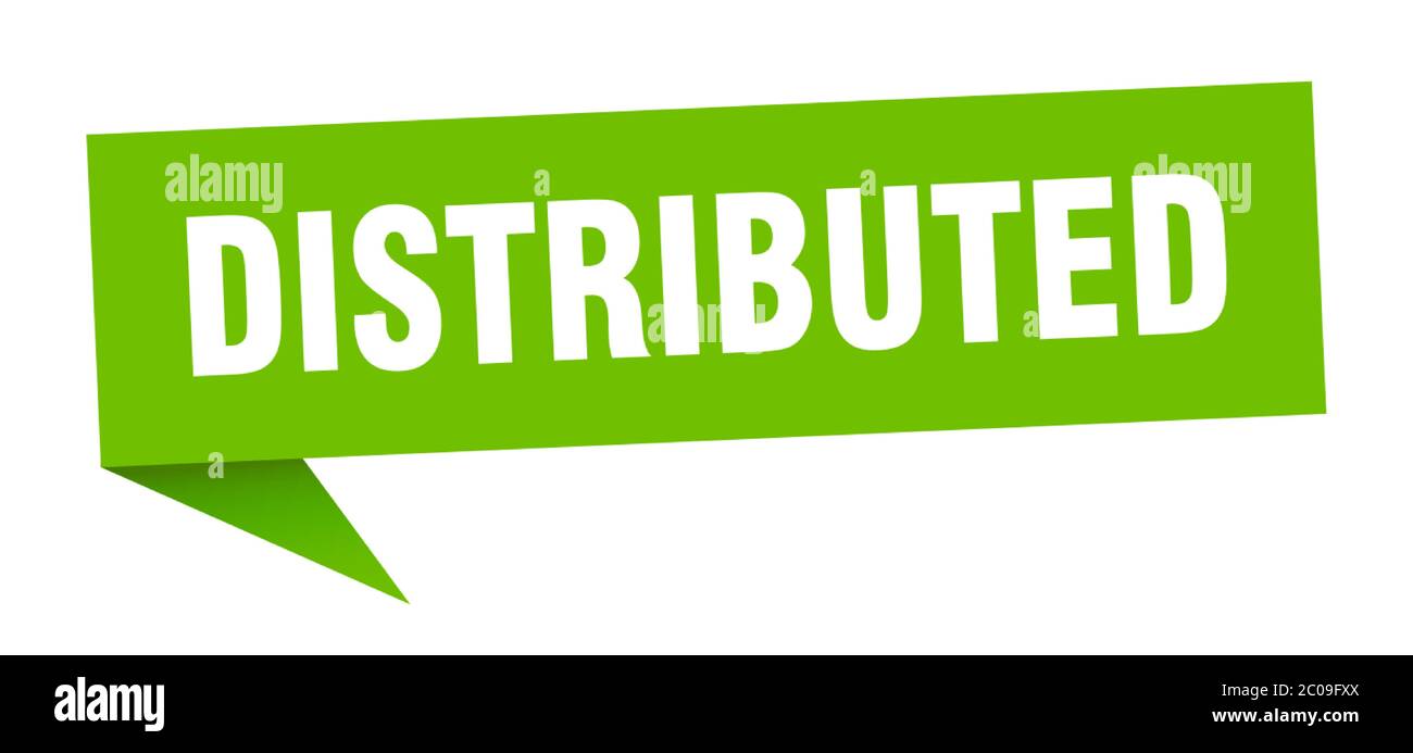 Distributed Signs distributed banner. distributed speech bubble. distributed sign Stock ...
