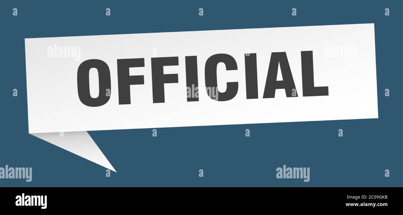 official banner official speech bubble official sign Stock Vector official banner official speech bubble official sign Stock Vector