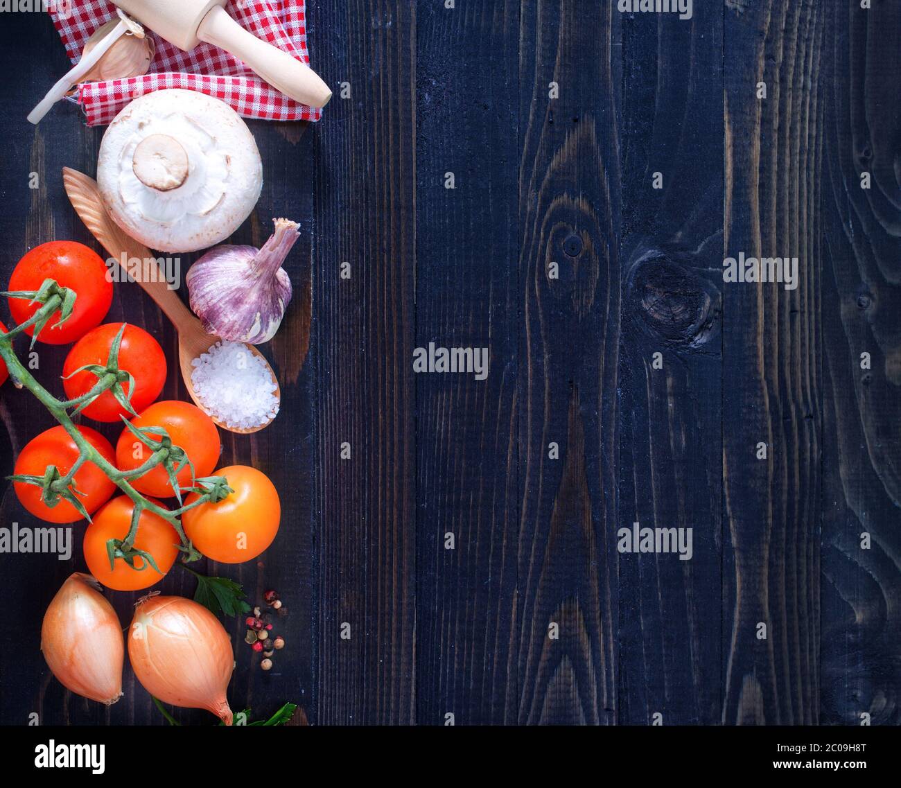 Space for recipe stock photo alamy