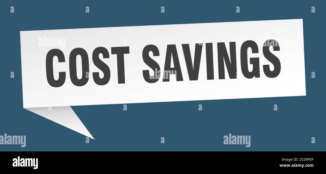 cost savings banner. cost savings speech bubble. cost savings sign