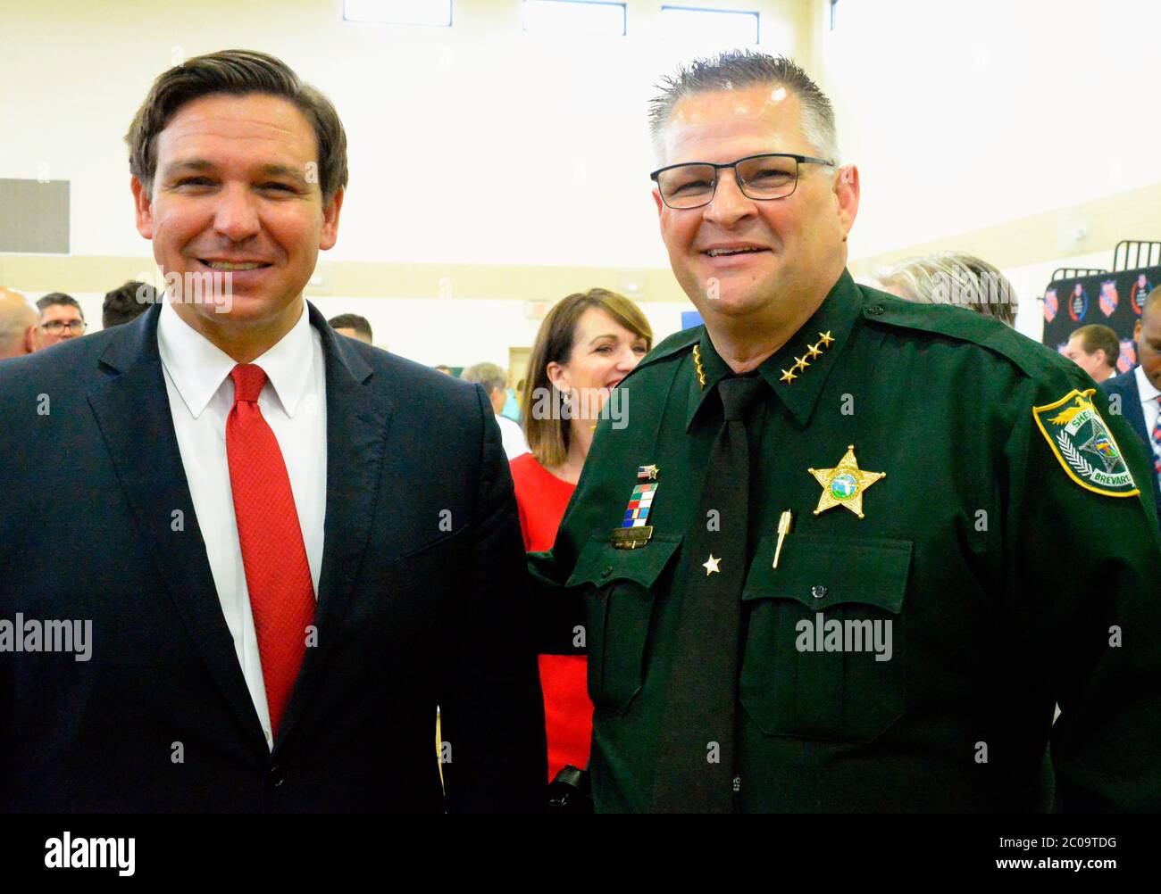Viera. Florida. USA. June 11, 2020. Florida Governor Ron DeSantis announced  that the 54th AAU Junior Olympic Games would be held in the Space Coast of  Florida area. Originally scheduled to be