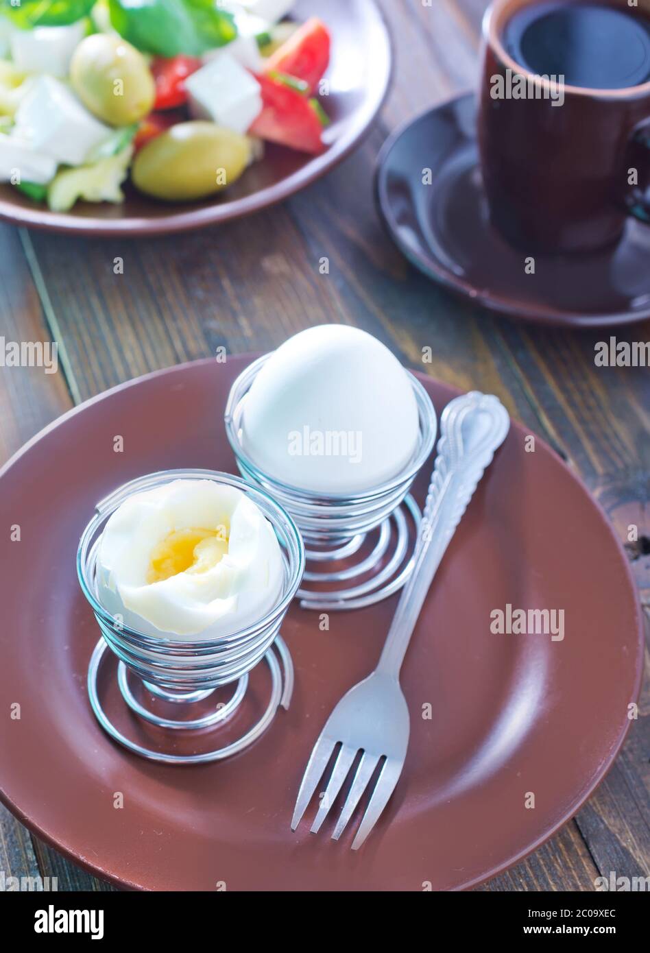 Hard boiled egg yolk grey hires stock photography and images Alamy