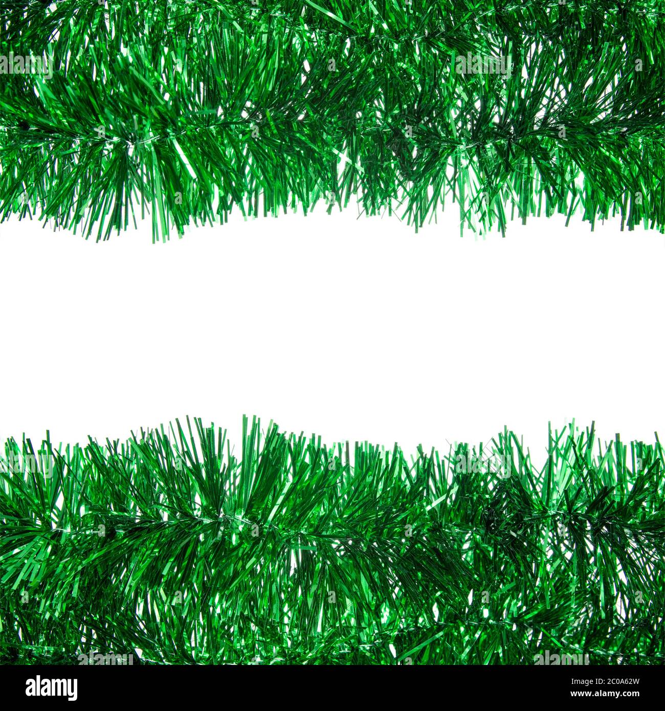 Green christmas tinsel border hires stock photography and images Alamy