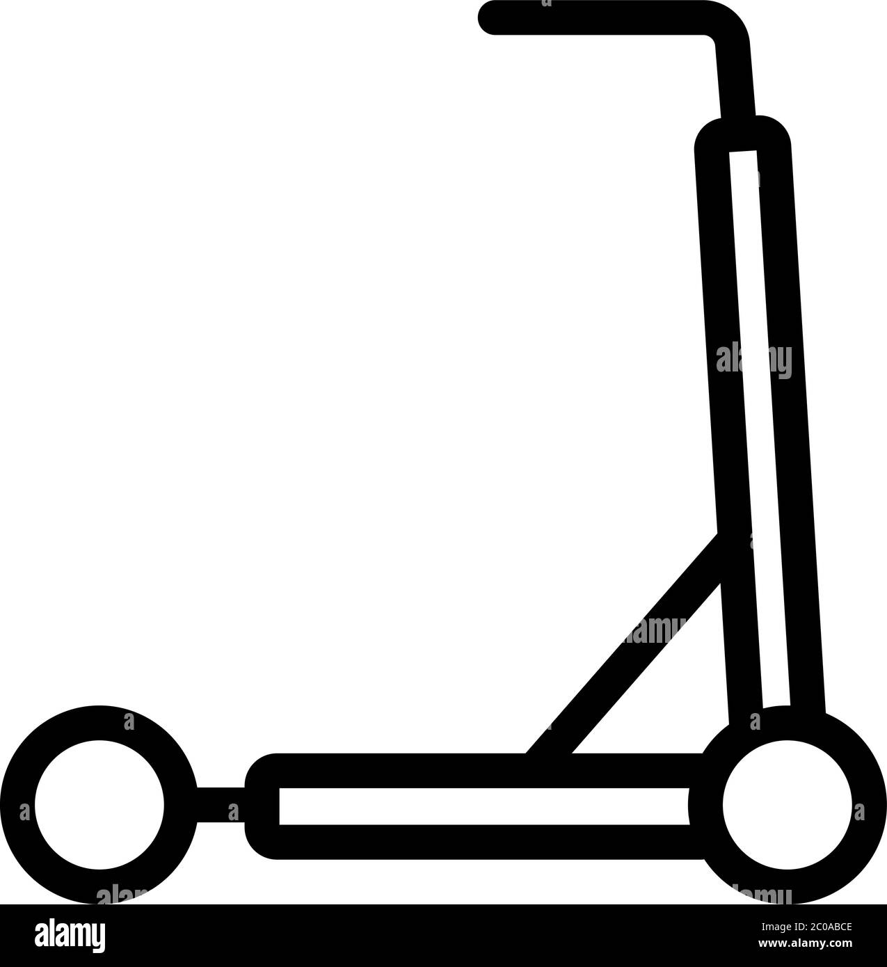 kick scooter icon vector outline illustration Stock Vector Image & Art