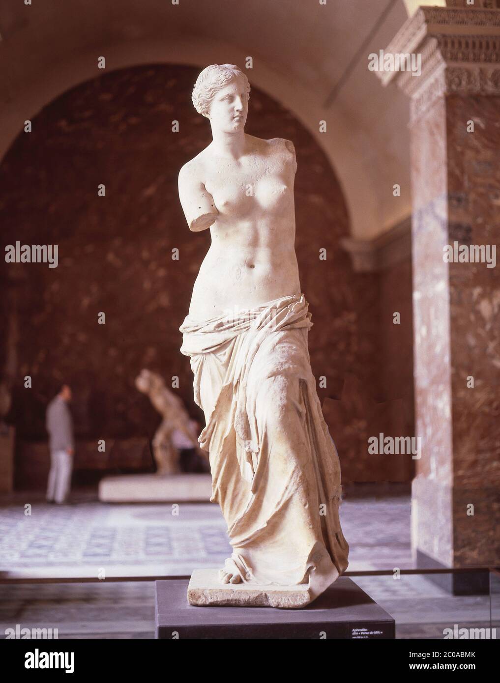 Ancient Greek Venus de Milo statue in The Louvre Museum (Musee du Louvre) Paris, Île-de-France, France Stock Photo