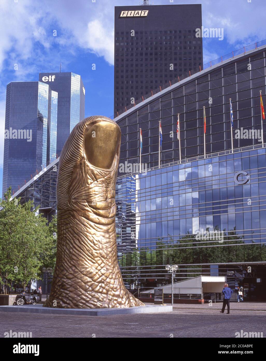 'Le Puce' sculpture outside CNIT Convention Centre, La Défense, Paris, Île-de-France, France Stock Photo