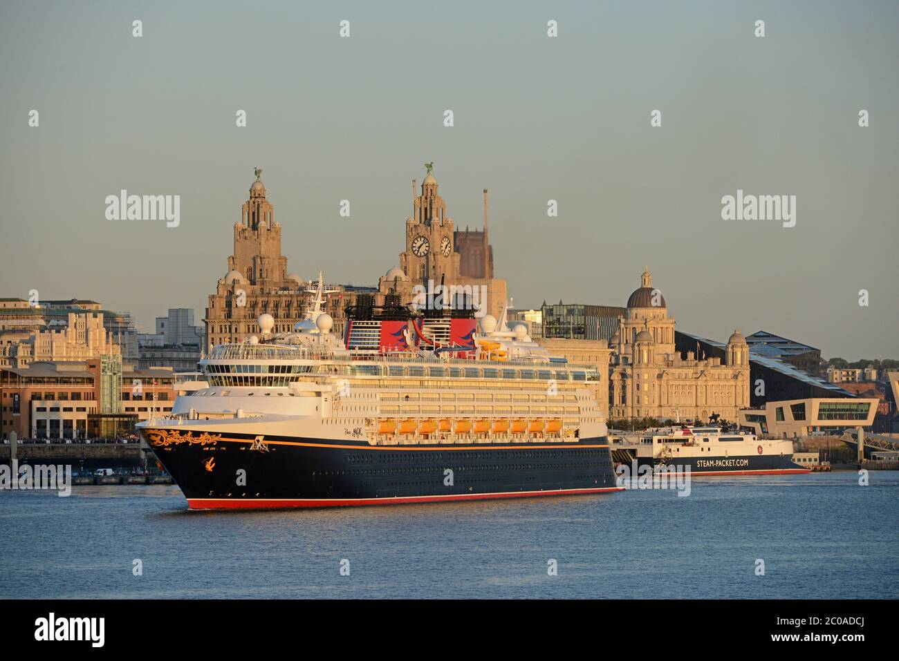 Disney cruise Lines' ship DISNEY MAGIC departing Liverpool's