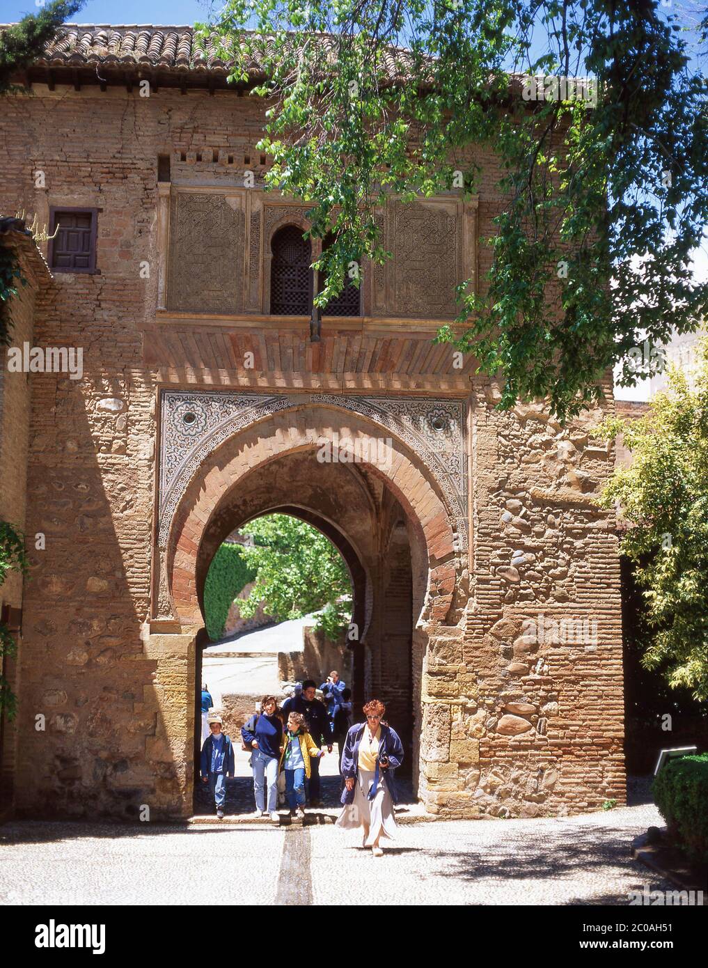 Stregate to Alcazaba, Palacio Nazaries, La Alhambra, Granada, Granada Province, Andalusia, Spain Stock Photo