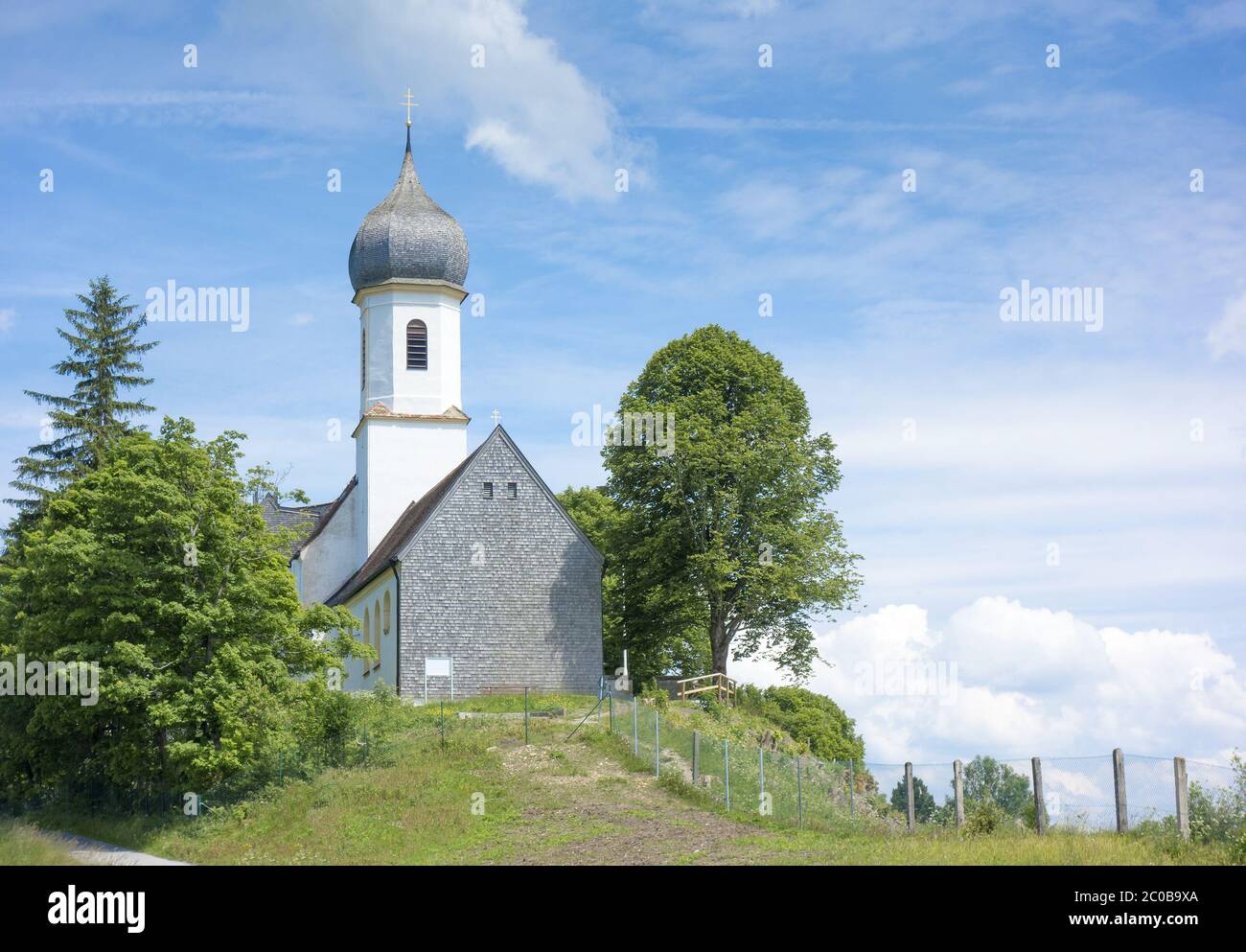 church at Hoher Peissenberg Stock Photo
