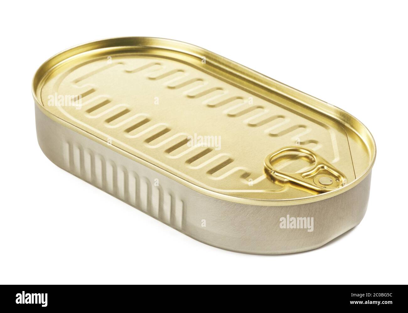 Tincan With Key Stock Photo