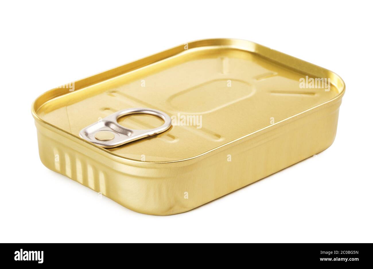 Tincan With Key Stock Photo
