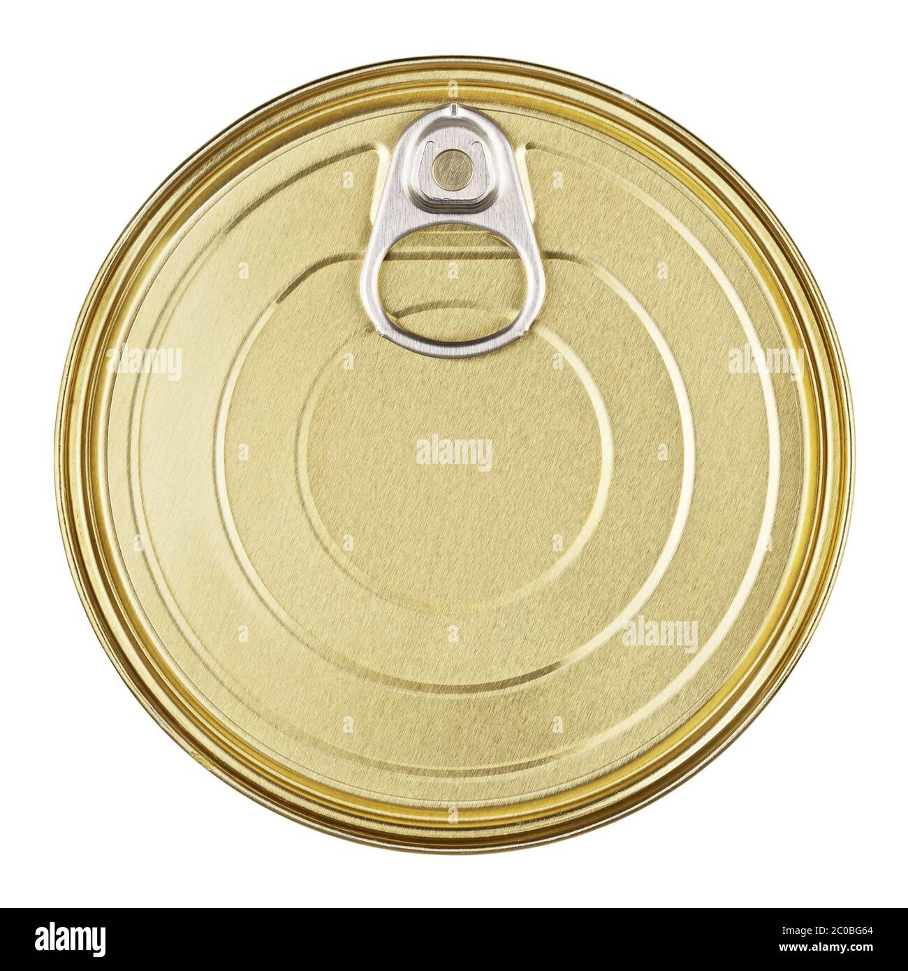 Tincan With Key Stock Photo