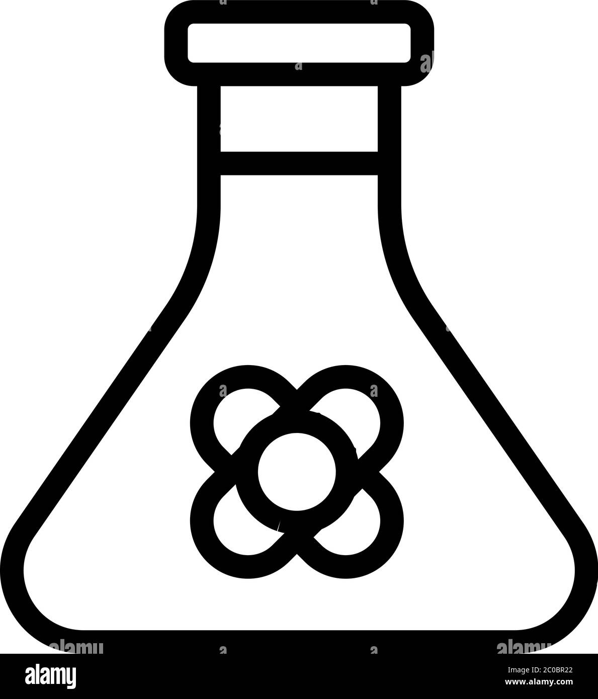 canola serum in flask icon vector outline illustration Stock Vector ...