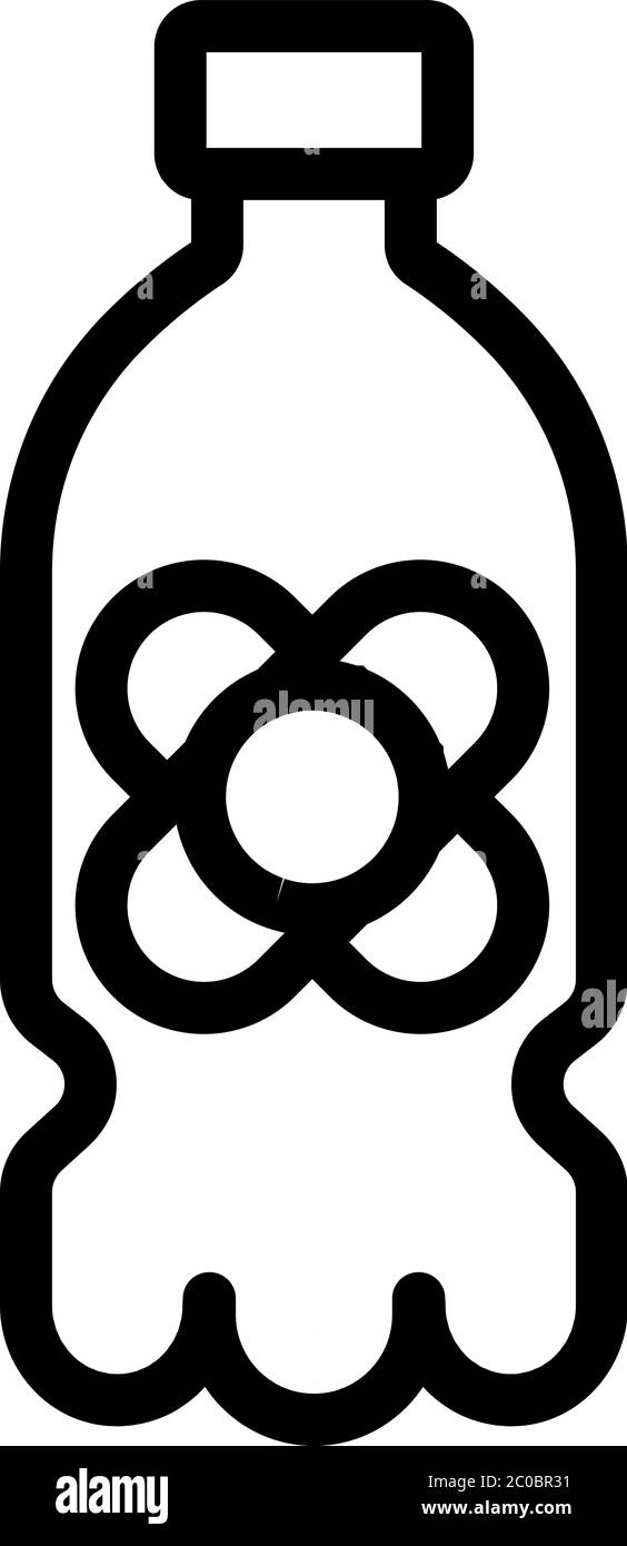 canola oil plastic bottle icon vector outline illustration Stock Vector ...