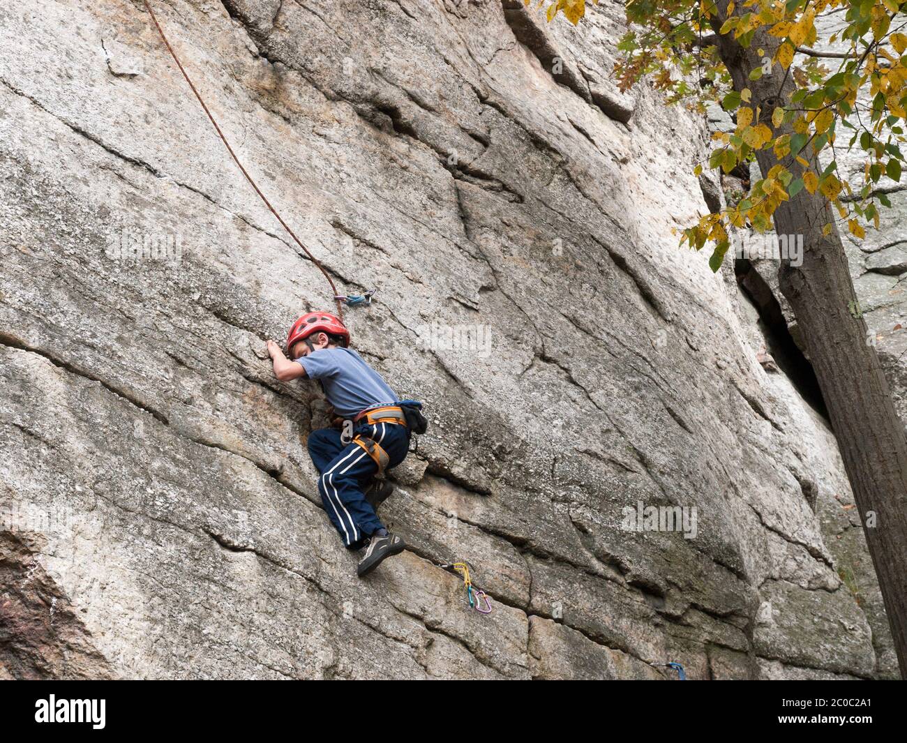 Rock Climbing at New Paltz, NY Stock Photo Alamy