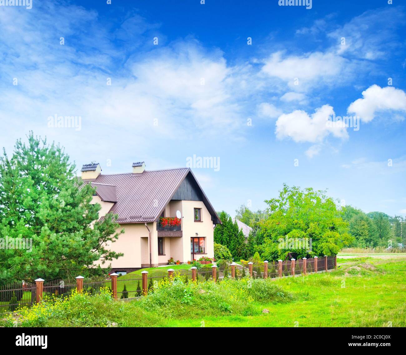 House in Polland Stock Photo