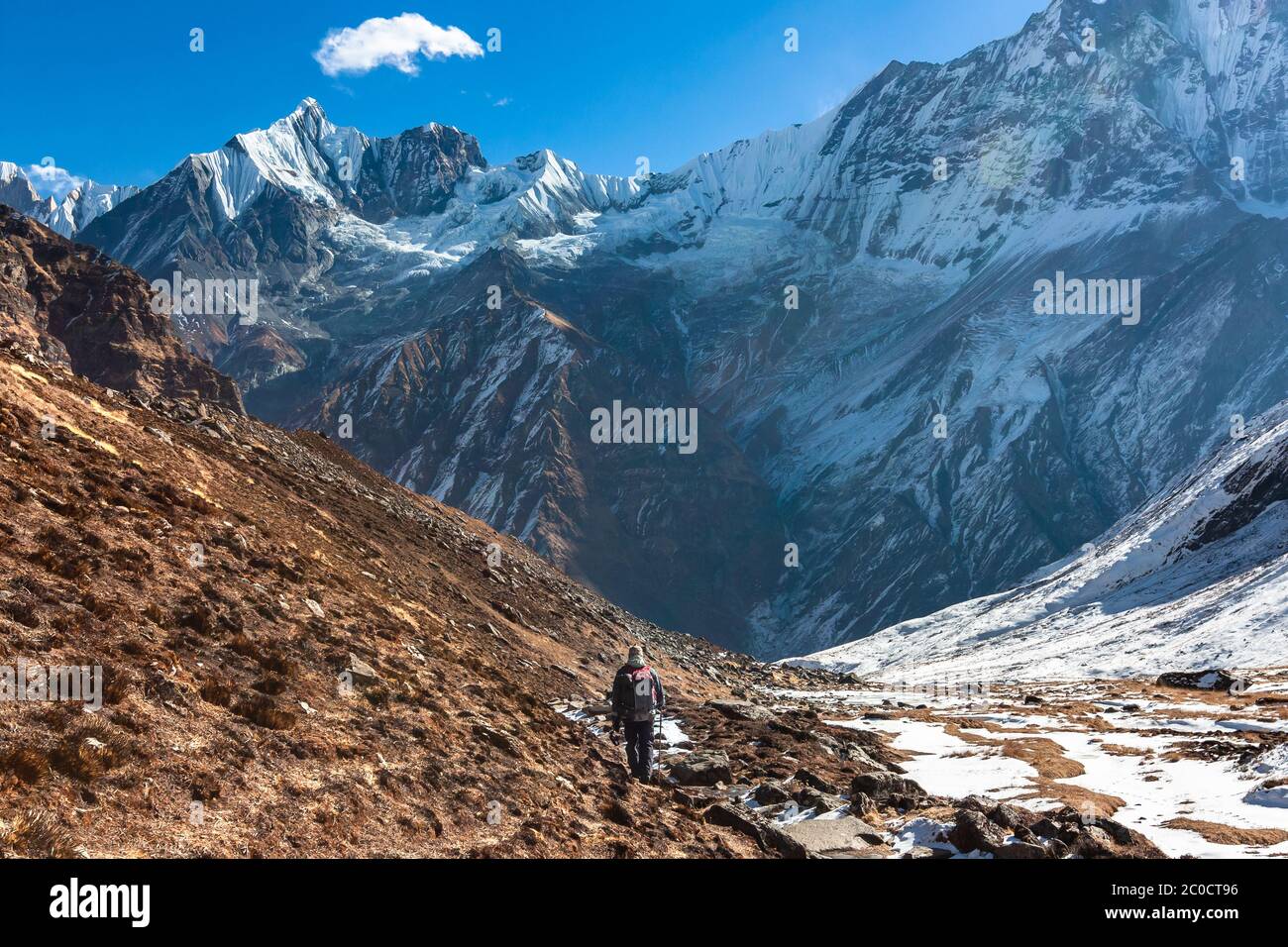 Trekking In Nepal Himalayas Stock Photo Alamy Trekking In Nepal Himalayas Stock Photo Alamy