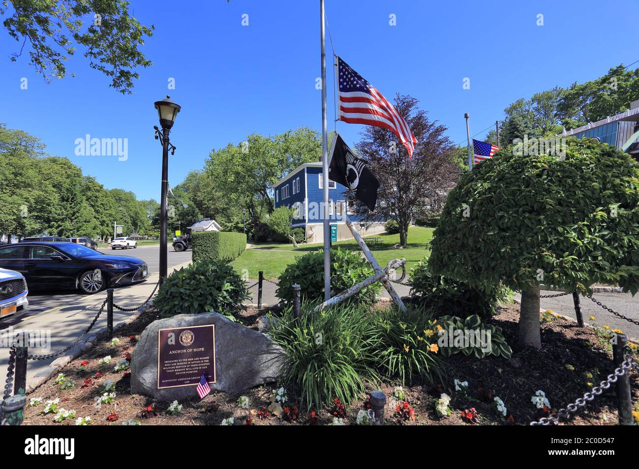 War memorial Village of Northport Long Island New York Stock Photo