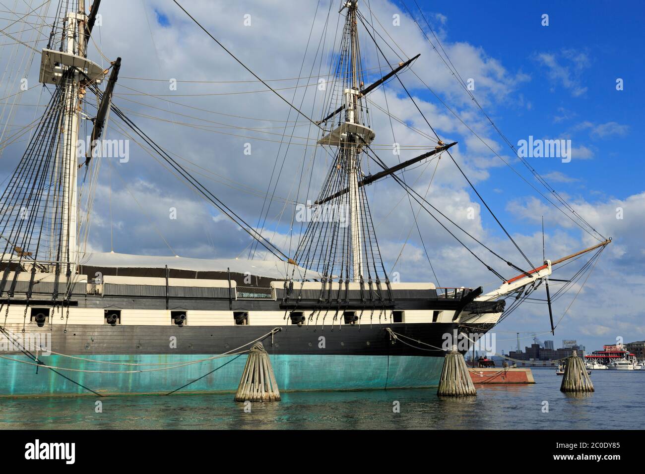 USS Constellation Museum, Inner Harbor, Baltimore, Maryland, USA Stock Photo