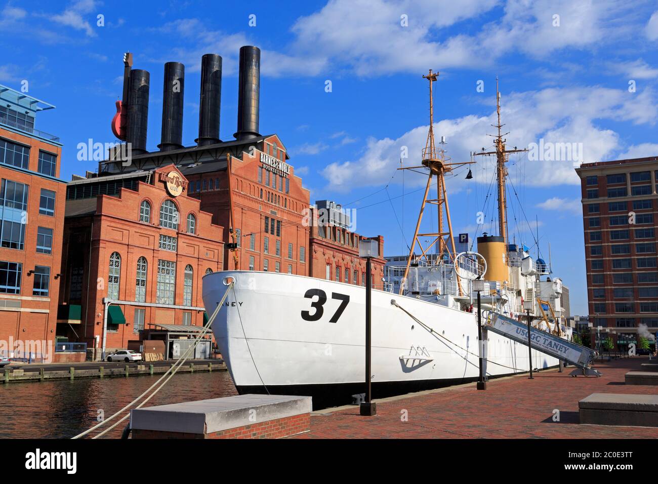 Cutter Taney Coast Guard Cutter Taney & Power Plant, Inner Harbor, Baltimore ...