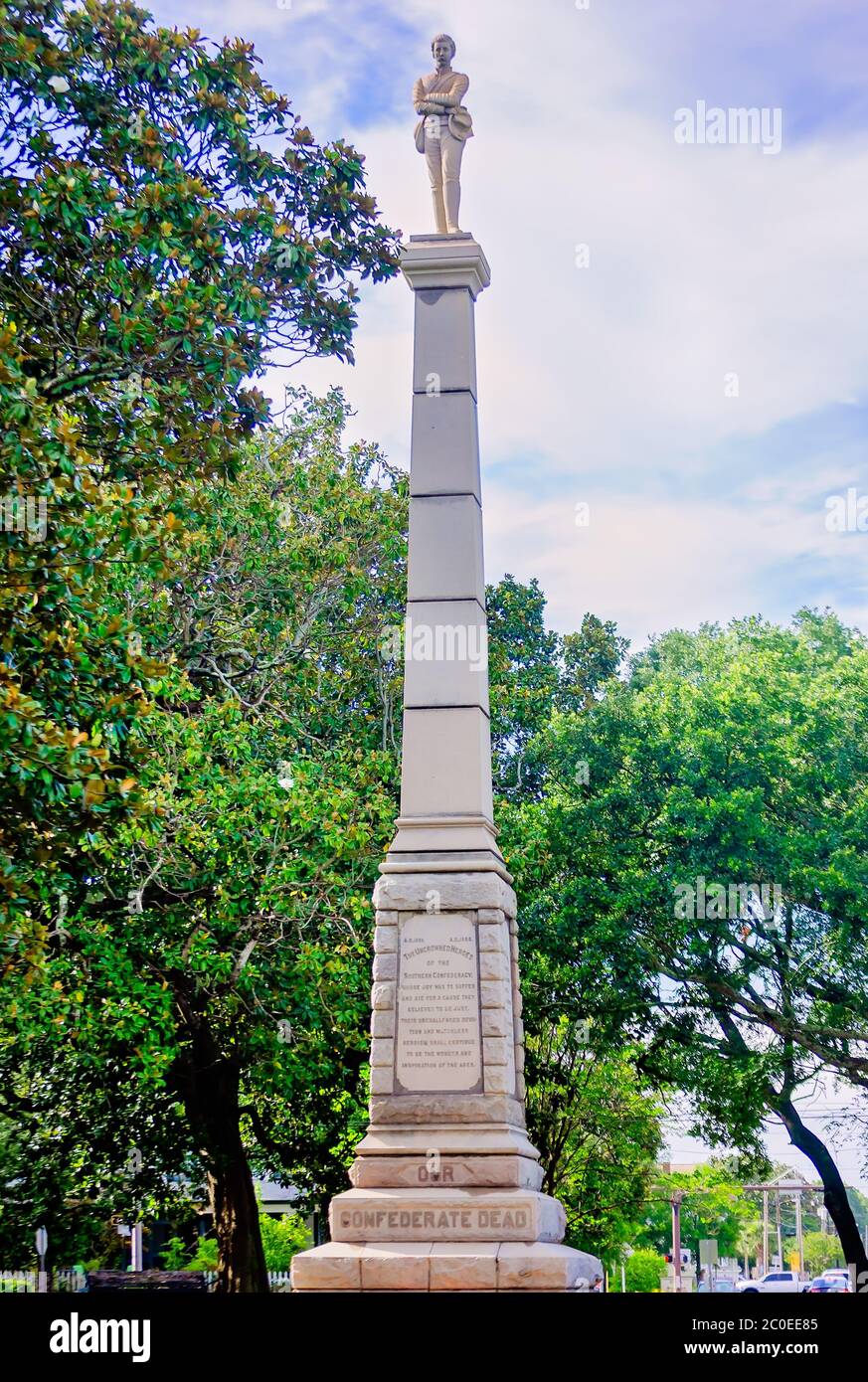 Confederate memorial statue pensacola hires stock photography and