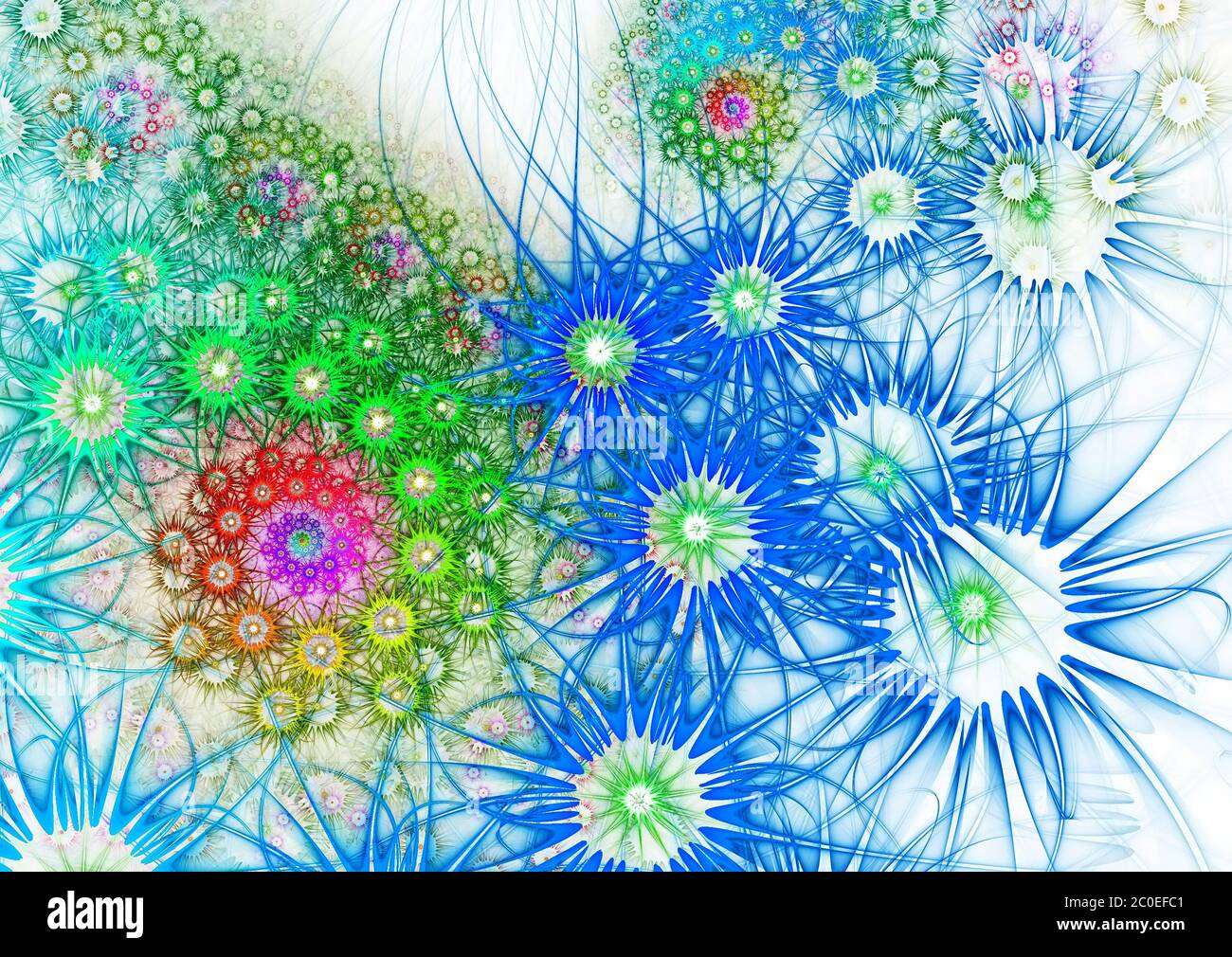 Flower background. Computer generated graphics. Stock Photo